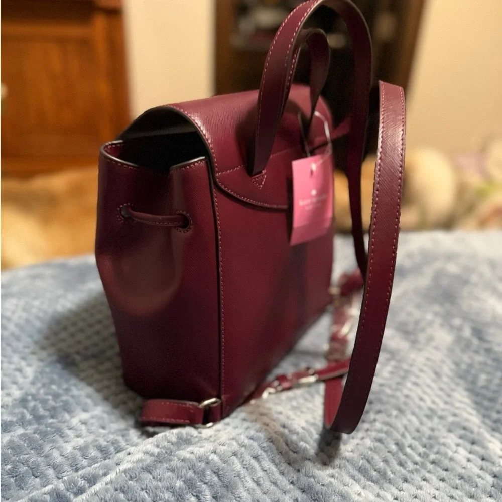 Kate Spade Deep Red Backpack - Picture 2 of 5